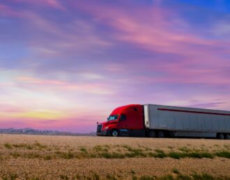 semi truck going to a semi truck road service near me